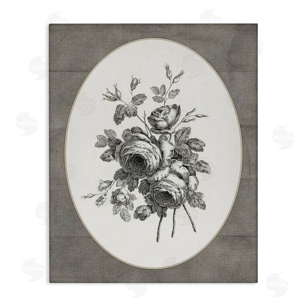 stupell industries Lettered and Lined | Vintage Roses Vignette