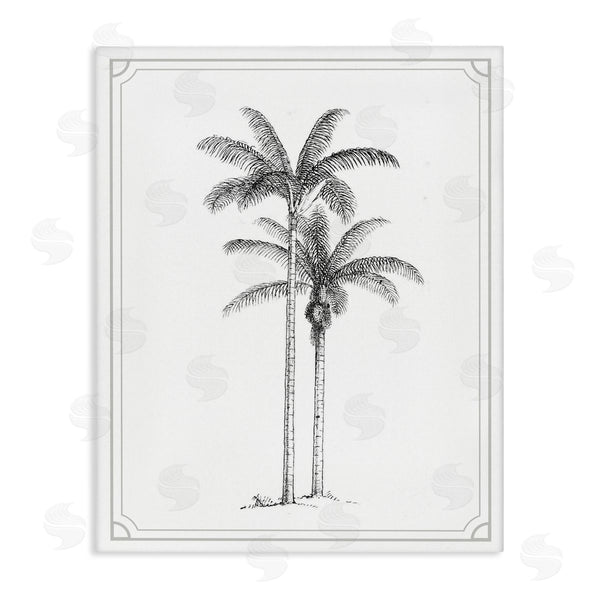 stupell industries Lettered and Lined | Vintage Simple Palm Tree Wall Art