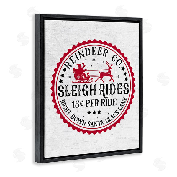 Stupell Industries Lettered And Lined | Vintage Sleigh Rides
