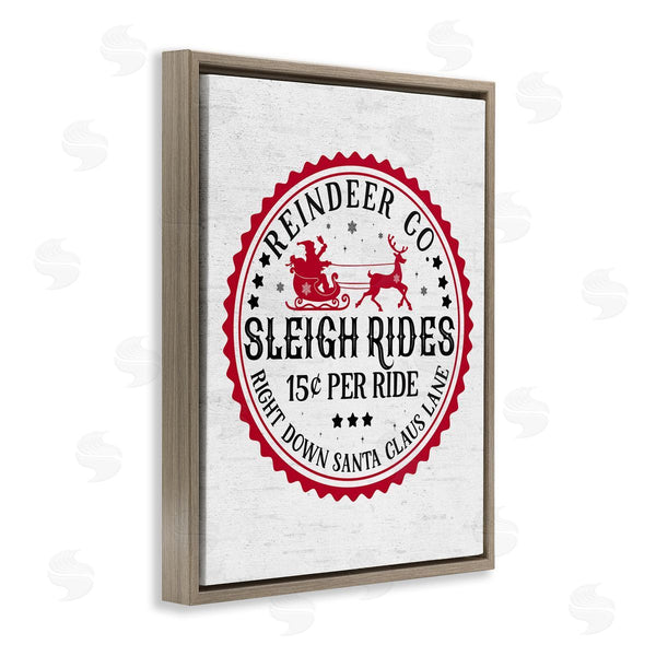 Stupell Industries Lettered And Lined | Vintage Sleigh Rides