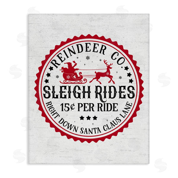 stupell industries Lettered and Lined | Vintage Sleigh Rides