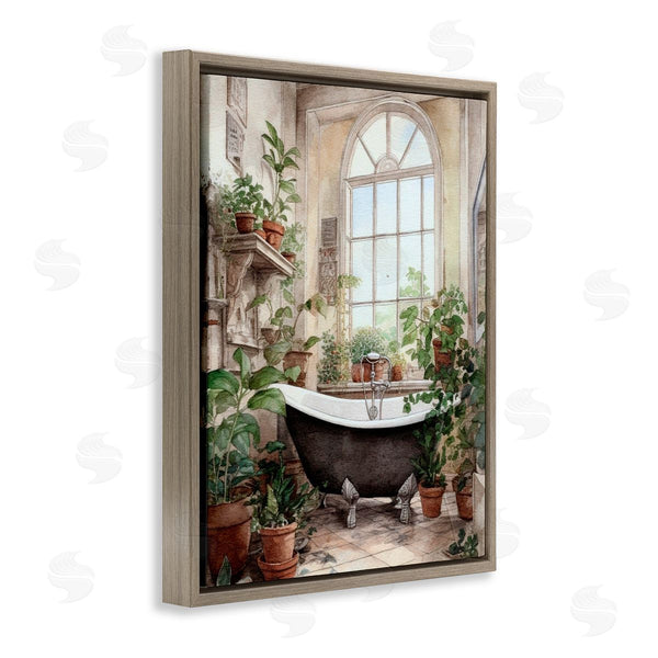 Stupell Industries Lettered And Lined | Vintage Sun Lit Bathtub Wall Art