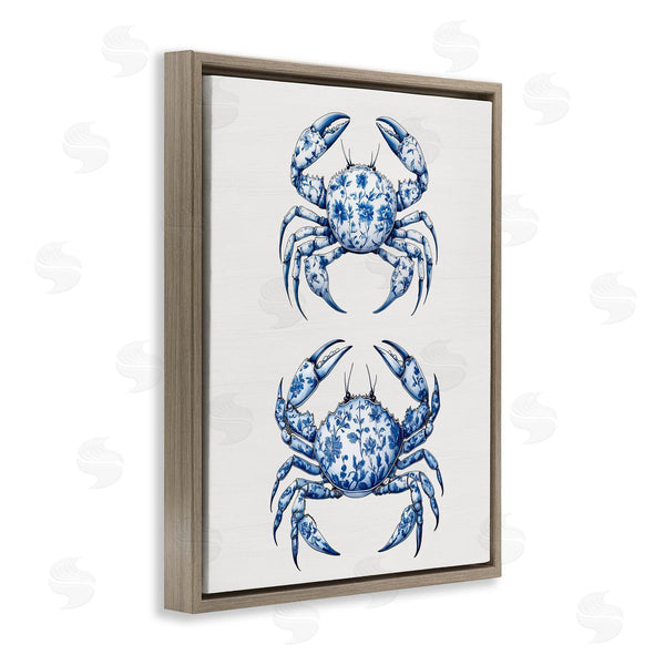 Stupell Industries Lettered And Lined | Vintage Toile Crabs Wall Art