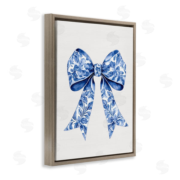 Stupell Industries Lettered And Lined | Vintage Toile Flower Ribbon Wall Art