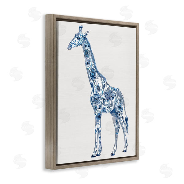 Stupell Industries Lettered And Lined | Vintage Toile Giraffe Wall Art