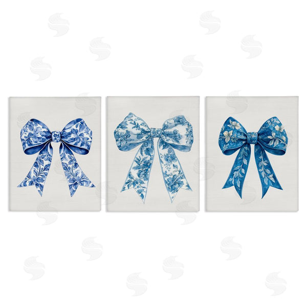 stupell industries Lettered and Lined | Vintage Toile Pattern Bows Wall Art