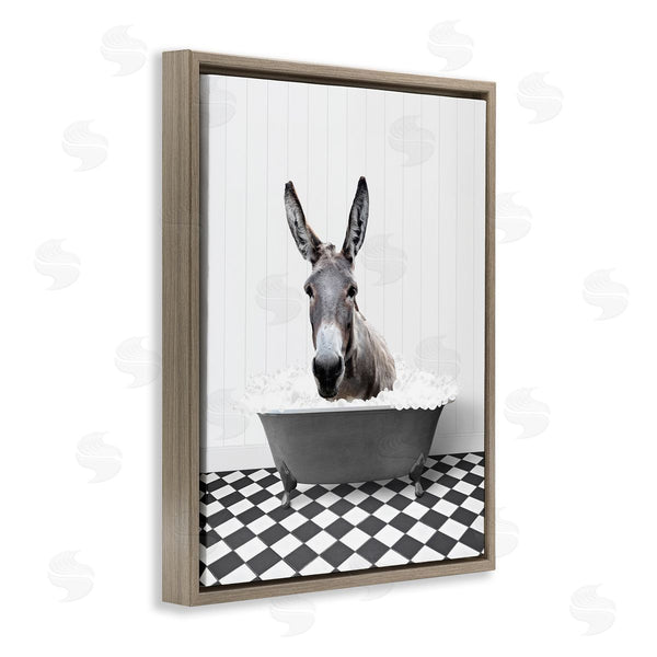 Stupell Industries Lettered And Lined | Vintage Tub Donkey Wall Art