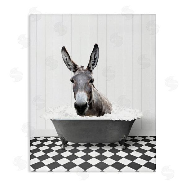 stupell industries Lettered and Lined | Vintage Tub Donkey Wall Art