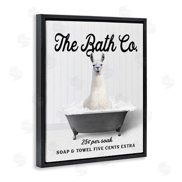 Stupell Industries Lettered And Lined | Vintage Tub Llama Wall Art