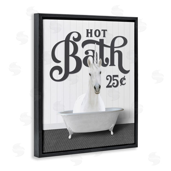 Stupell Industries Lettered And Lined | Vintage Unicorn Tub Wall Art