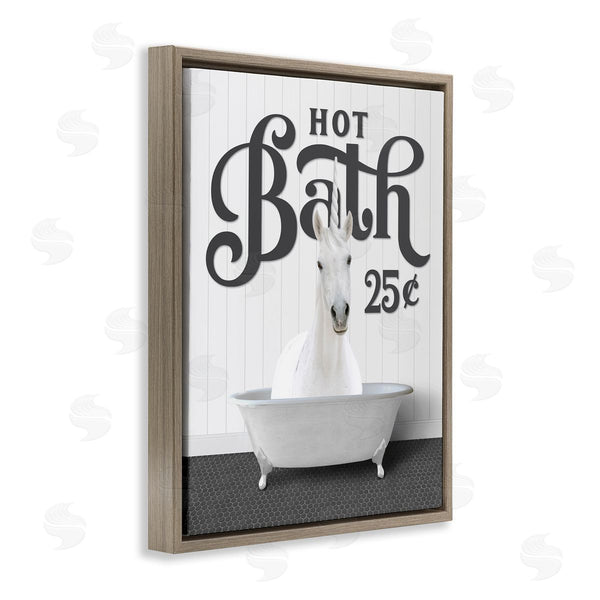 Stupell Industries Lettered And Lined | Vintage Unicorn Tub Wall Art