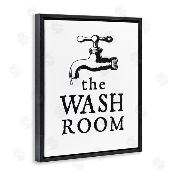Stupell Industries Lettered And Lined | Vintage Wash Room