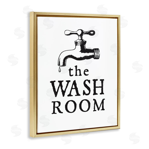 Stupell Industries Lettered And Lined | Vintage Wash Room