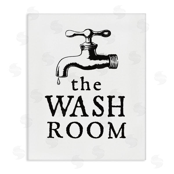 stupell industries Lettered and Lined | Vintage Wash Room