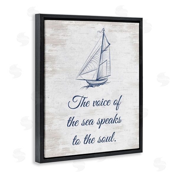 Stupell Industries Lettered And Lined | Voice Of The Sea