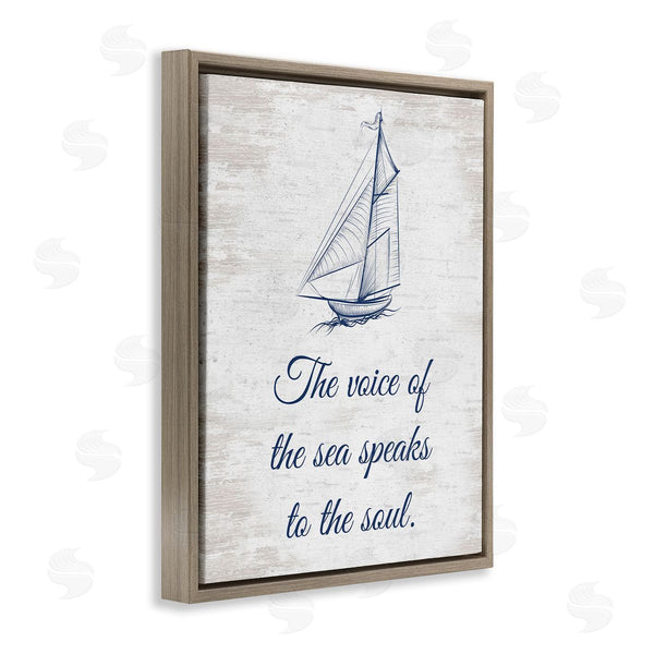 Stupell Industries Lettered And Lined | Voice Of The Sea
