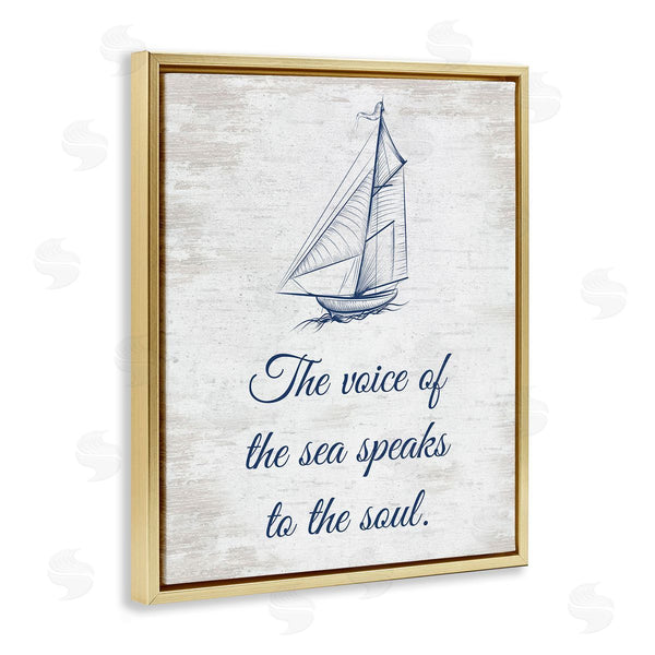 Stupell Industries Lettered And Lined | Voice Of The Sea