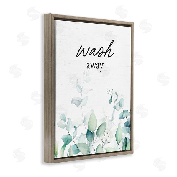 Stupell Industries Lettered And Lined | Wash Away Eucalyptus Wall Art