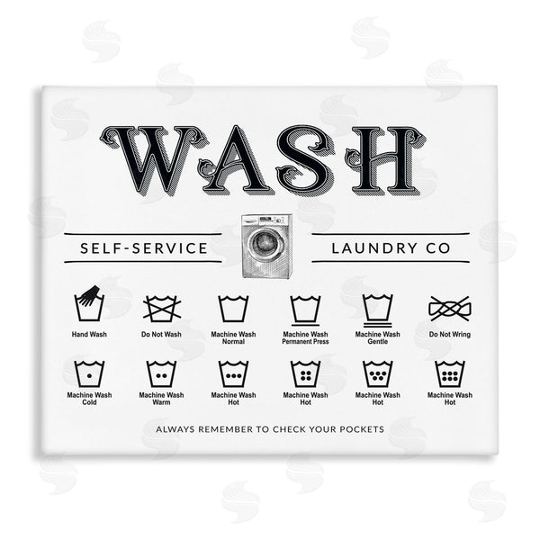 stupell industries Lettered and Lined | Wash Cycles Instructions