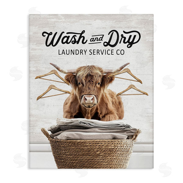 stupell industries Lettered and Lined | Wash & Dry Classic Cattle