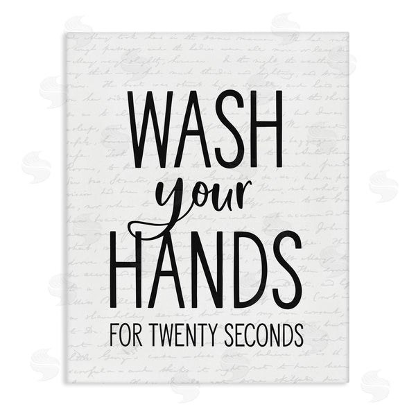 stupell industries Lettered and Lined | Wash Hands for Twenty Seconds