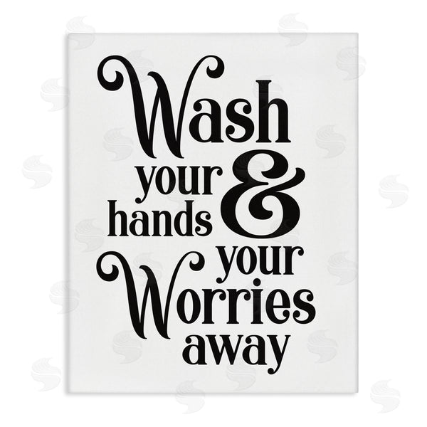 stupell industries Lettered and Lined | Wash Your Hands and Worries