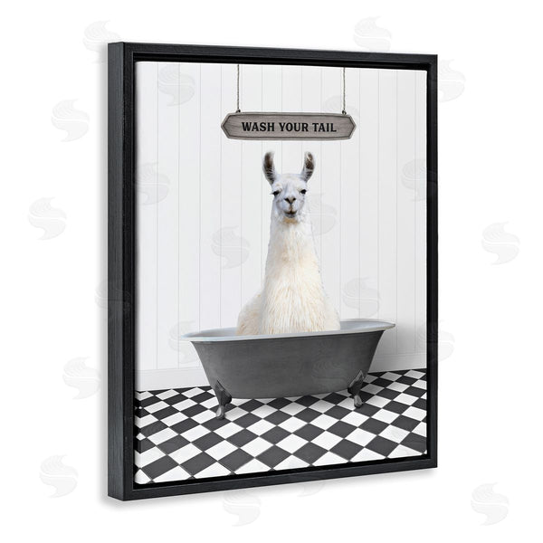 Stupell Industries Lettered And Lined | Wash Your Tail Animal Wall Art