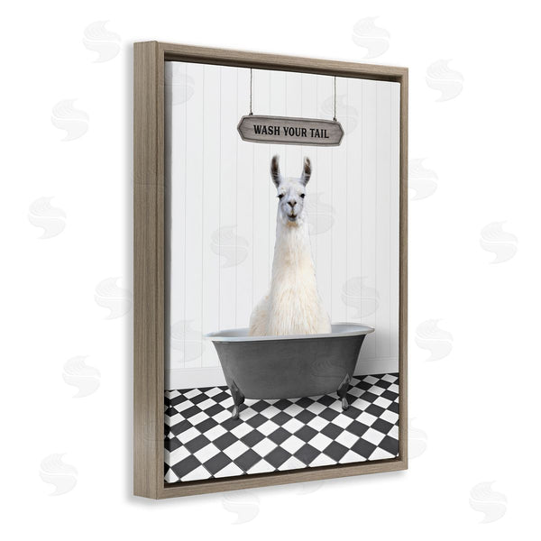 Stupell Industries Lettered And Lined | Wash Your Tail Animal Wall Art