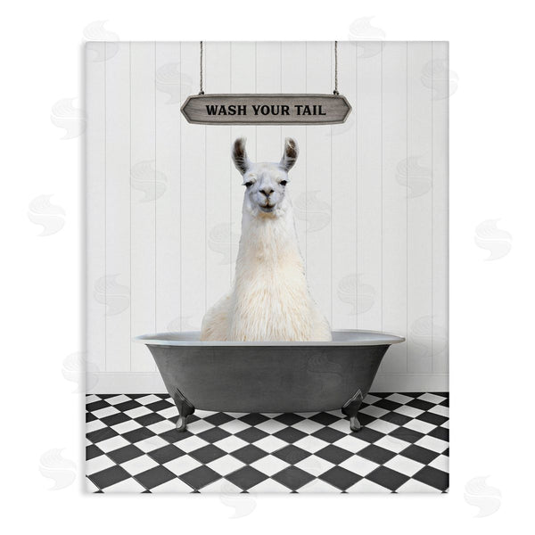 stupell industries Lettered and Lined | Wash Your Tail Animal Wall Art