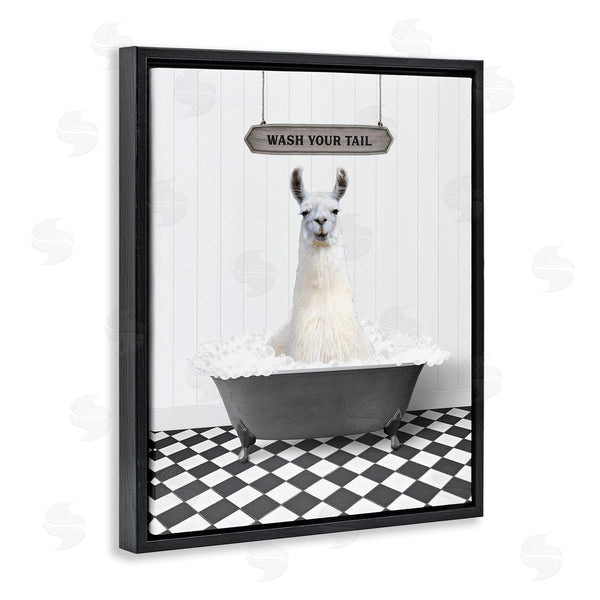 Stupell Industries Lettered And Lined | Wash Your Tail Phrase Wall Art