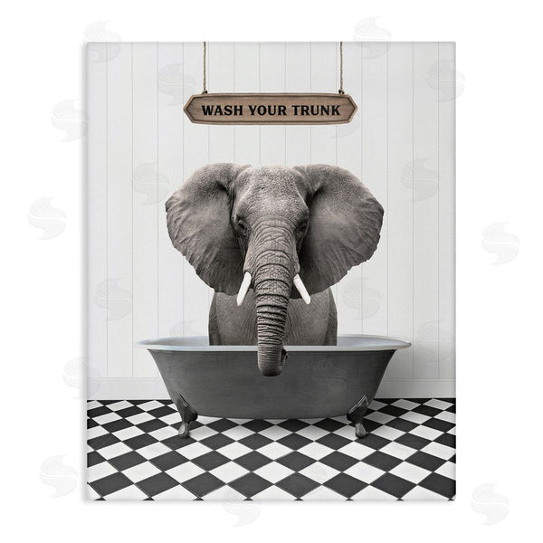 stupell industries Lettered and Lined | Wash Your Trunk Phrase Wall Art