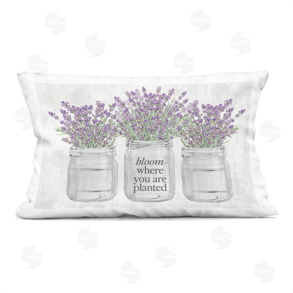 stupell industries Lettered and Lined | Where You're Planted Rustic Printed Throw Pillow