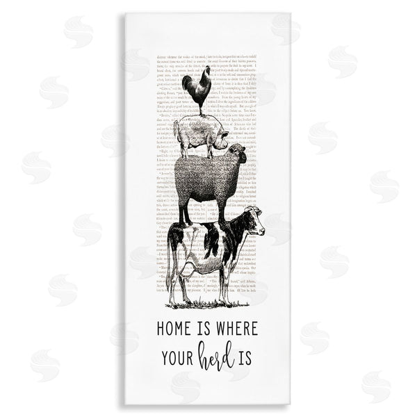 stupell industries Lettered and Lined | Where Your Herd Family Animals