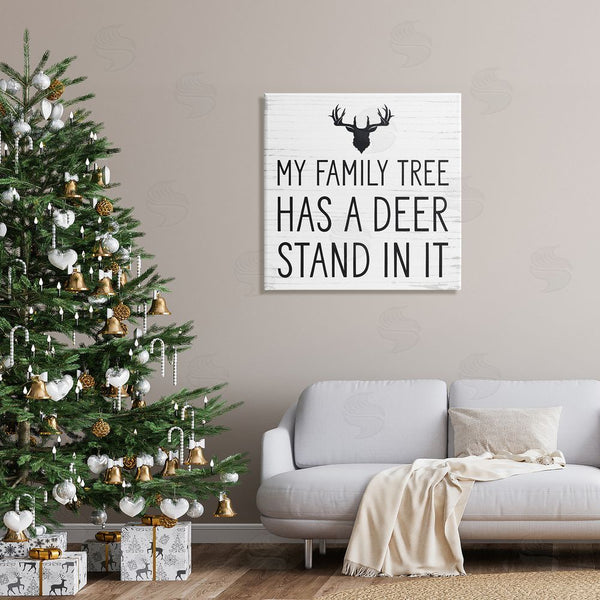 Stupell Industries Lettered And Lined | Witty Deer Quote Rustic Lodge Antlers Motif Wall Art
