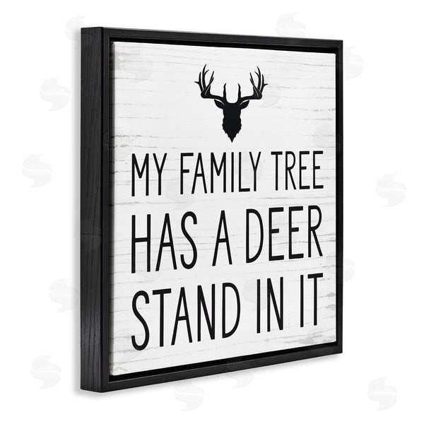 Stupell Industries Lettered And Lined | Witty Deer Quote Rustic Lodge Antlers Motif Wall Art