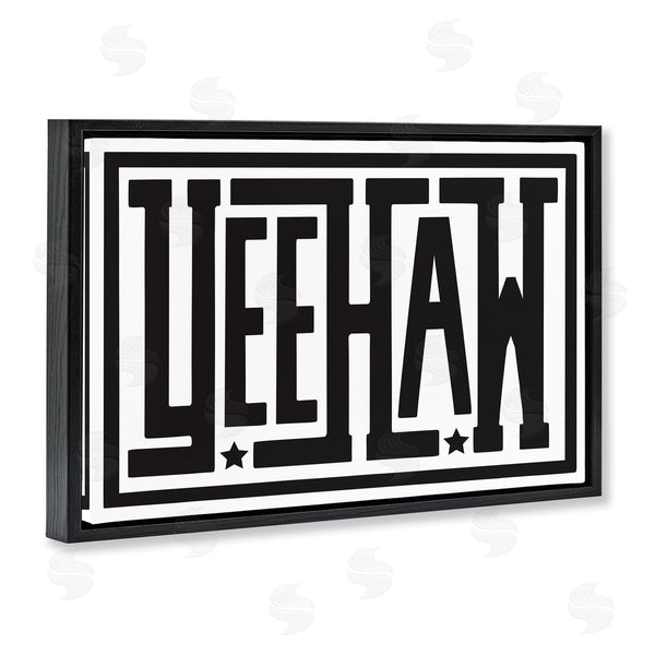 Stupell Industries Lettered And Lined | Yeehaw Bold Phrase