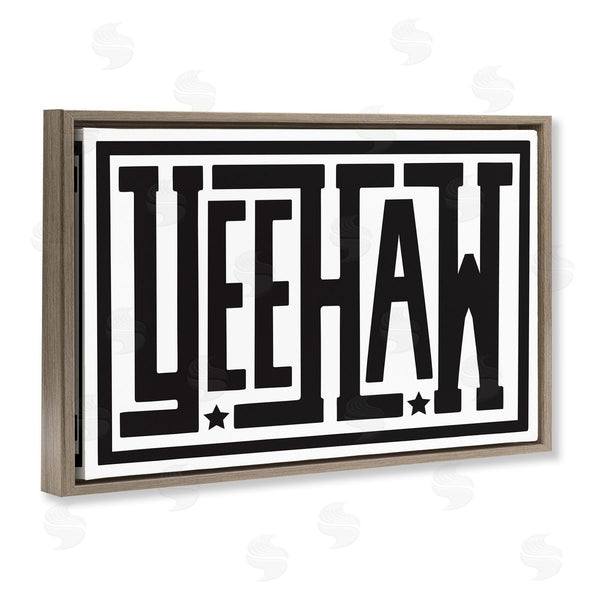 Stupell Industries Lettered And Lined | Yeehaw Bold Phrase