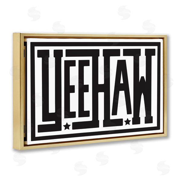 Stupell Industries Lettered And Lined | Yeehaw Bold Phrase