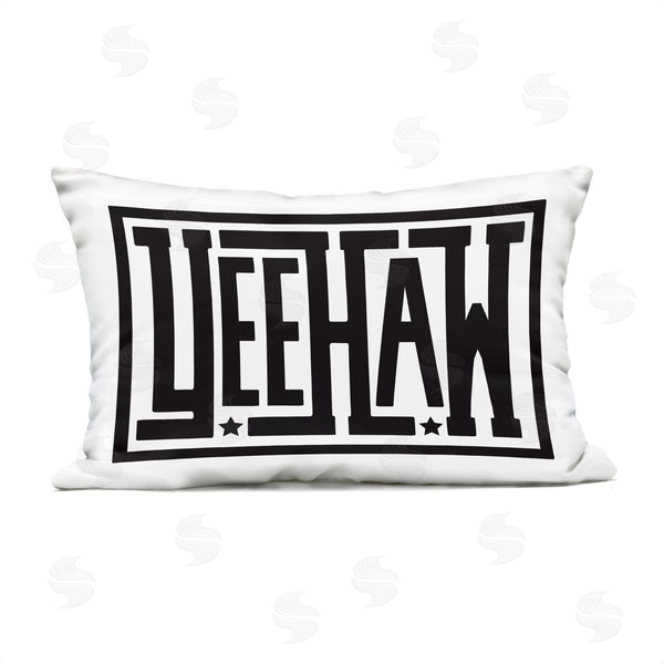 Stupell Industries Lettered And Lined | Yeehaw Bold Phrase Printed Throw Pillow