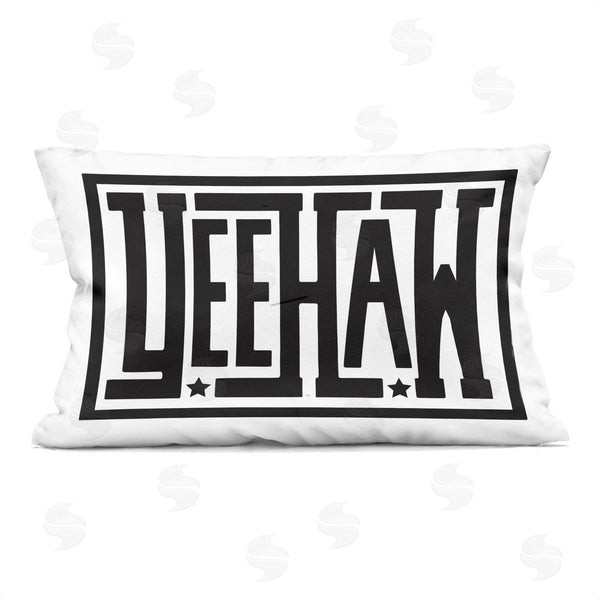 stupell industries Lettered and Lined | Yeehaw Bold Phrase Printed Throw Pillow