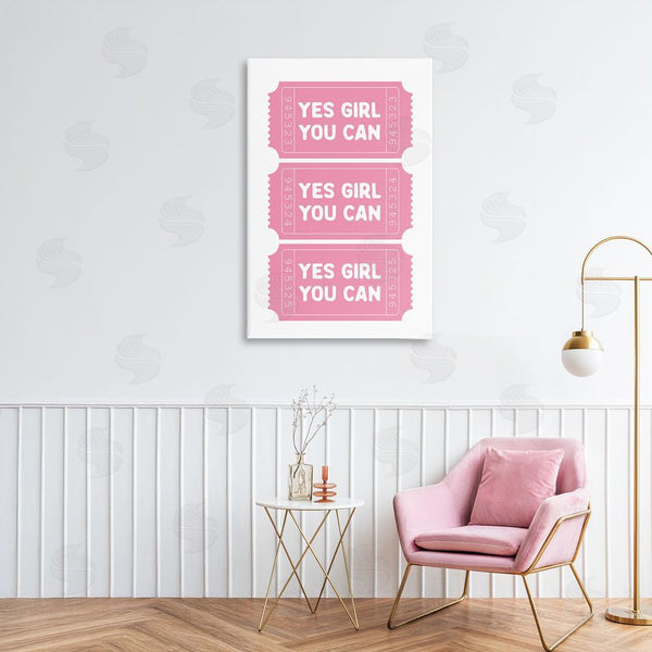 Stupell Industries Lettered And Lined | Yes Girl You Can Tickets