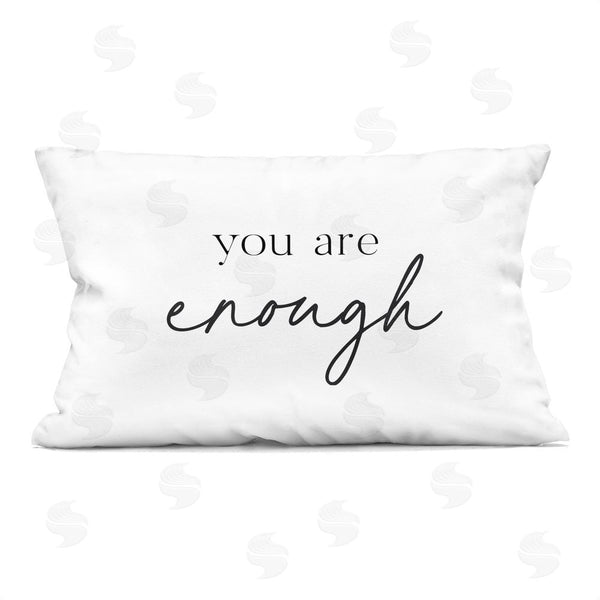 stupell industries Lettered and Lined | You Are Enough Sentiment Printed Throw Pillow
