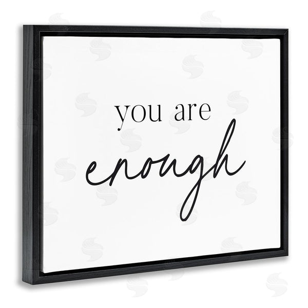 Stupell Industries Lettered And Lined | You Are Enough Sentiment Wall Art