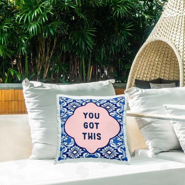 Stupell Industries Lettered And Lined | You Got This On Boho Printed Throw Pillow