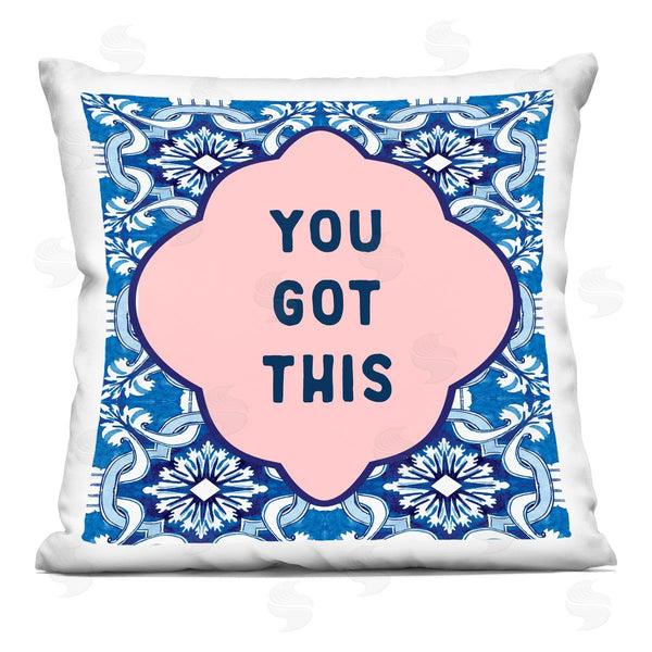 stupell industries Lettered and Lined | You Got This on Boho Printed Throw Pillow