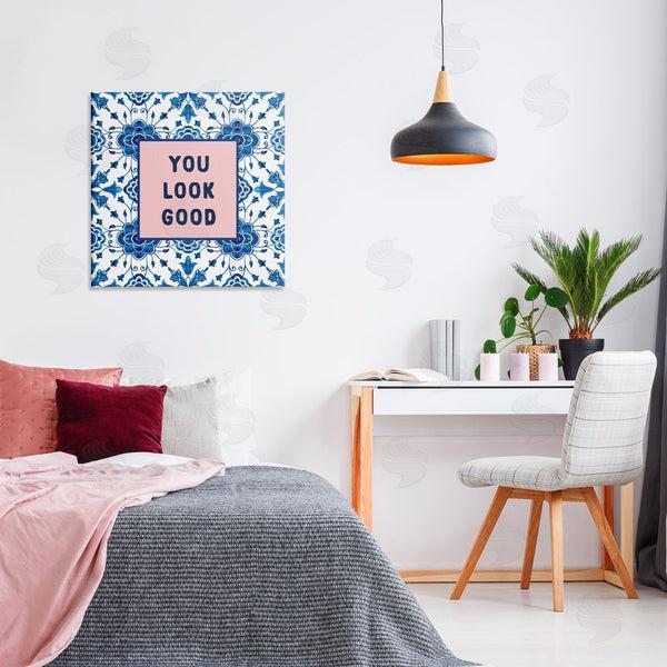Stupell Industries Lettered And Lined | You Look Good Boho Pattern
