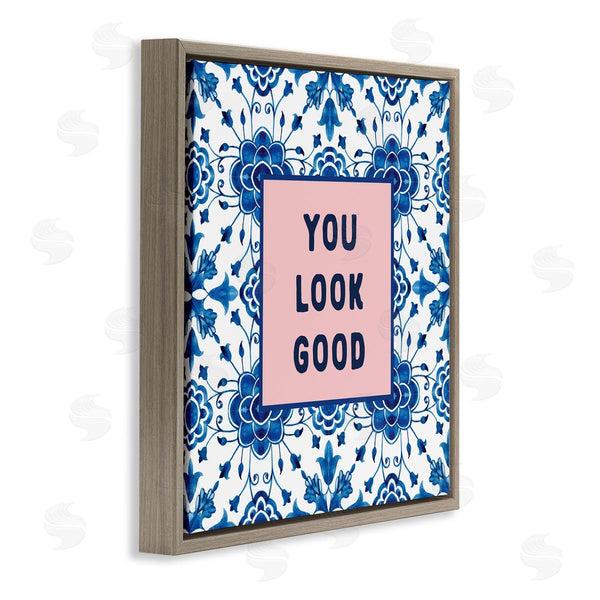 Stupell Industries Lettered And Lined | You Look Good Boho Pattern