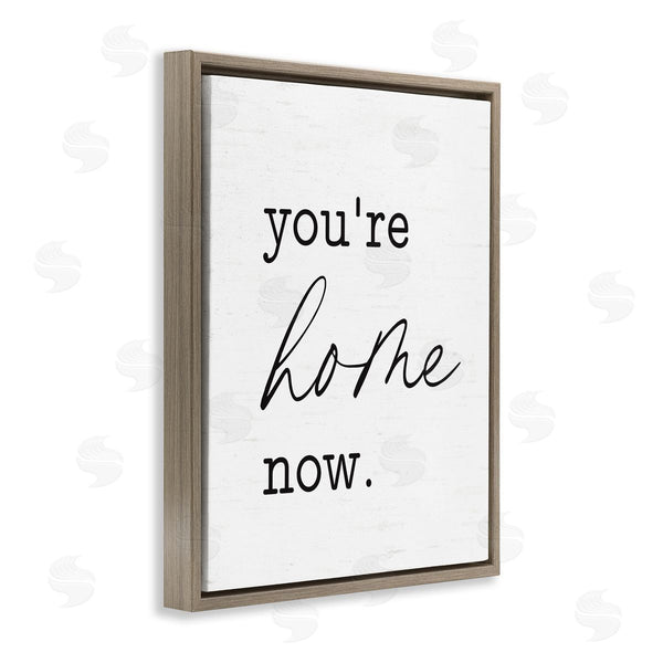 Stupell Industries Lettered And Lined | You're Home Now Wall Art