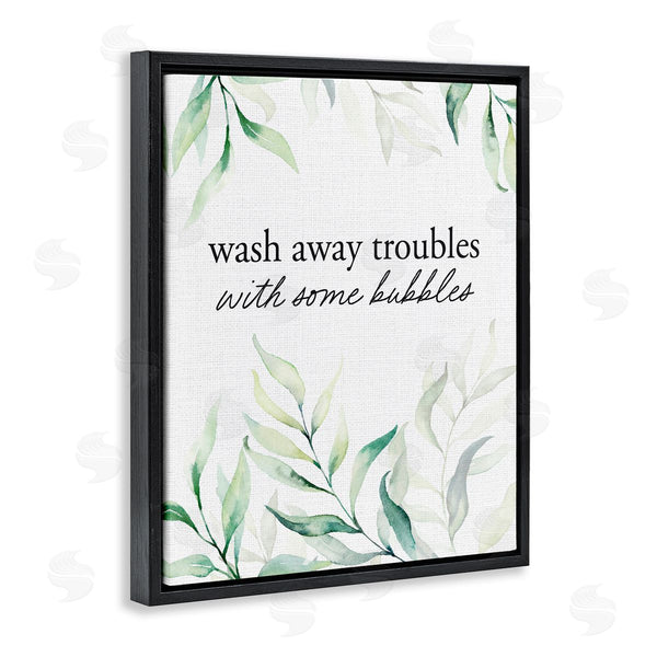 Stupell Industries Lettered And Lined | Zen Wash Away Troubles Wall Art