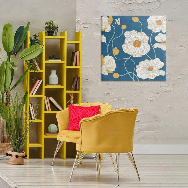 Stupell Industries Levison Design | Bee & White Poppies Wall Art